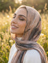 Mocha Mirage Printed Modal Hijab