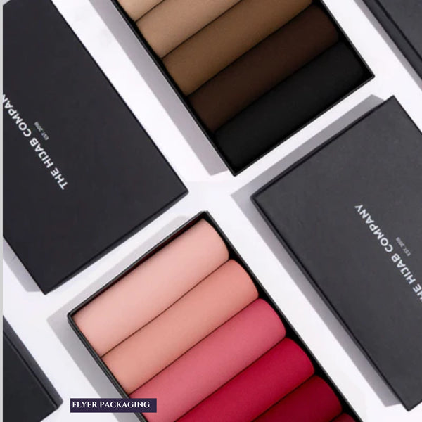 Modal Hijabs - Bundle of 6 - Flyer Packaging