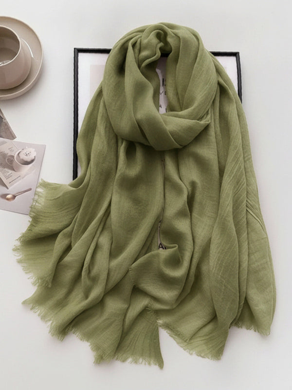 Cozy Cotton Hijabs - Moss Green