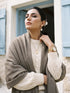 Sequins Blended Pashmina Shawl - Mud Brown