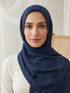 Noor Lace Hijab - Navy Blue