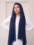 Built-in Magnet Hijab - Navy Blue