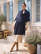 Sequins Blended Pashmina Shawl - Navy