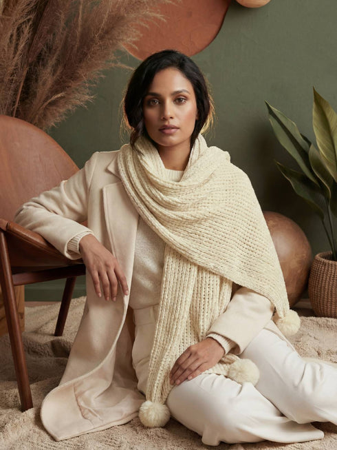 Snuggle-soft Muffler - Off-White