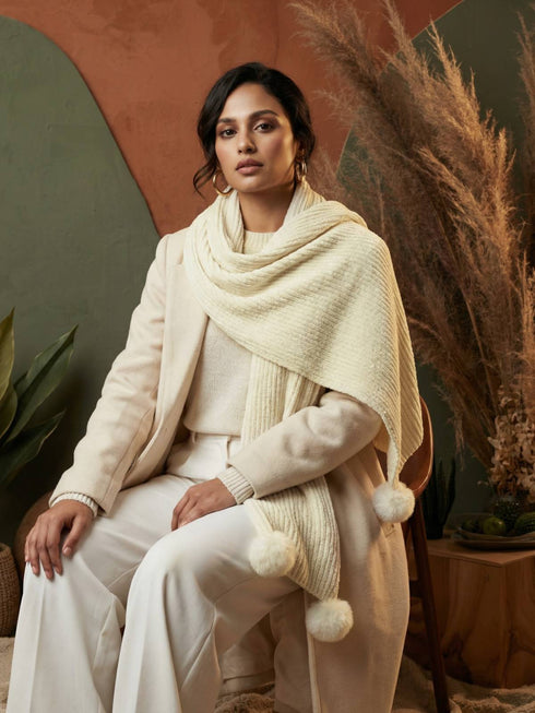 Snuggle-soft Muffler - Off-White