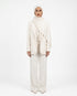 Ribbed Jersey Hijabs - Pearl White