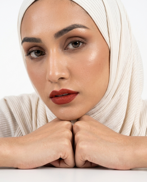 Ribbed Jersey Hijabs - Pearl White