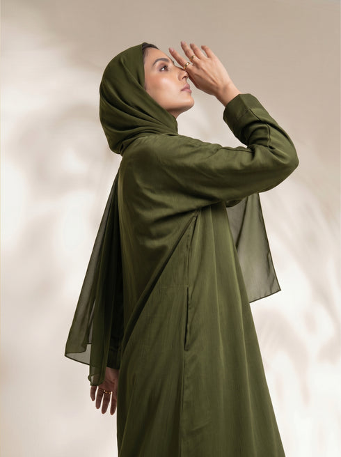Classic Olive Core Abaya