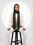 Ribbed Jersey Hijabs - Light Olive