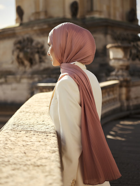 Solène Silk Hijab - Pale Pink