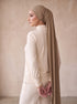 Organic Bamboo Jersey Hijab - Peanut Brown