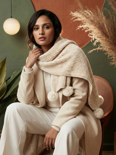 Snuggle-soft Muffler - Pearl