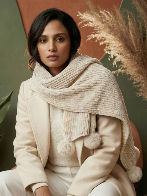 Snuggle-soft Muffler - Pearl