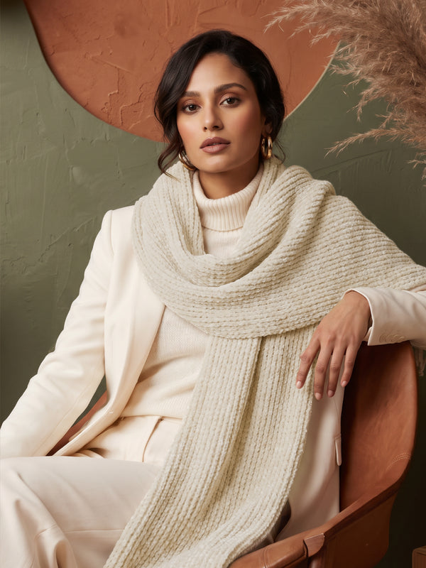 Snuggle-soft Muffler - Pearl