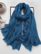 Cozy Cotton Hijabs - Persian Blue