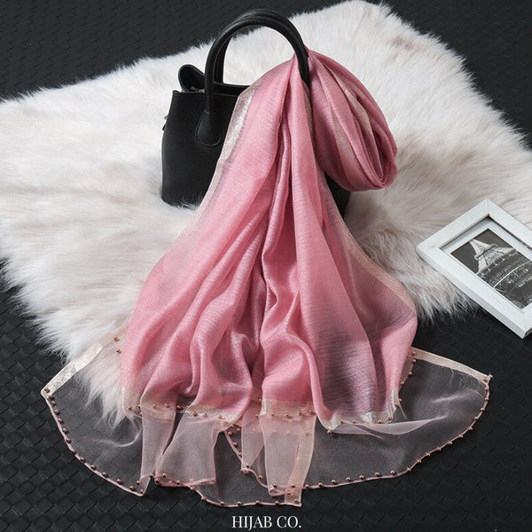 Luxe Pearl Hijabs - Salmon