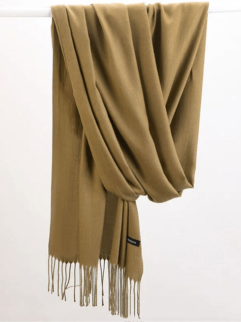 حجاب كشمير سادة - سمرة صيفية