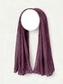 Tie & Dye Printed Hijab - Plum Purple
