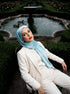 Solène Silk Hijab - Powder Blue