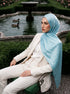 Solène Silk Hijab - Powder Blue