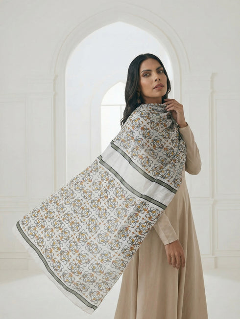 شال كشمير مطبوع - 01