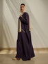 Purple Cotton Crush Abaya