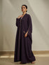 Purple Cotton Crush Abaya