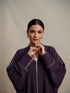 Purple Cotton Crush Abaya