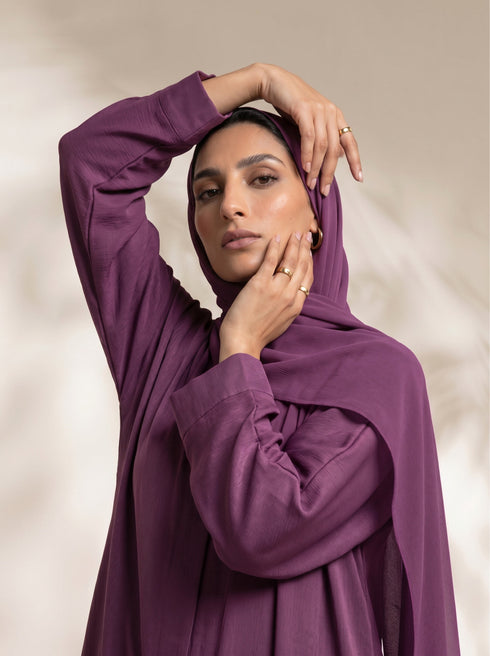 Plum Quiet Core Abaya