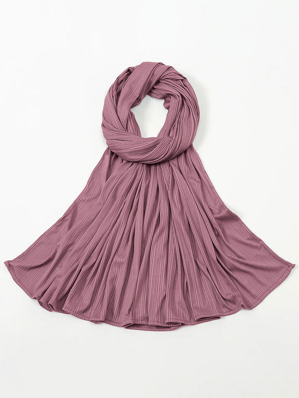 Ribbed Jersey Hijabs - Teapink