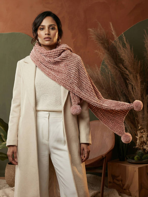 Snuggle-soft Muffler - Blush Pink