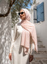 Marble Cotton Hijabs - Rose Pink