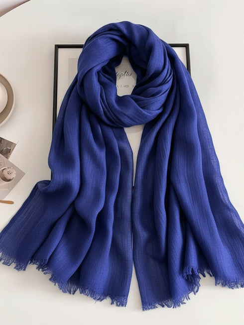 Cozy Cotton Hijabs - Royal Blue