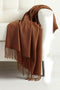 Plain Cashmere Scarves - Rust