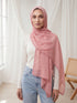 Noor Lace Hijab - Salmon Pink