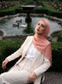 Solène Silk Hijab - Salmon Pink