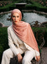 Solène Silk Hijab - Salmon Pink