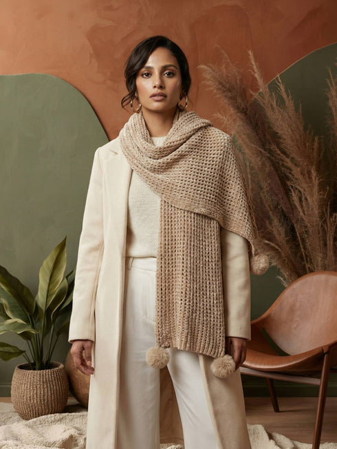 Snuggle-soft Muffler - Sand