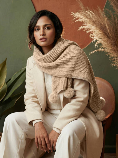 Snuggle-soft Muffler - Sand