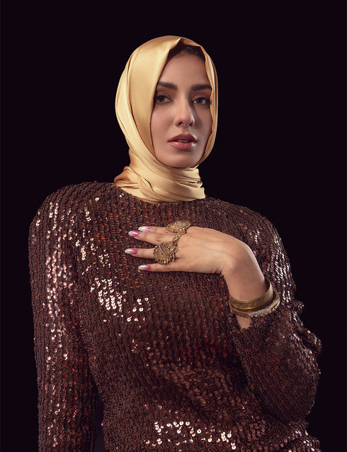 Satin Silk - Khaki