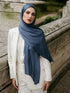 Solène Silk Hijab - Slate Grey