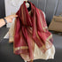 Sheen Organza Scarves - Maroon