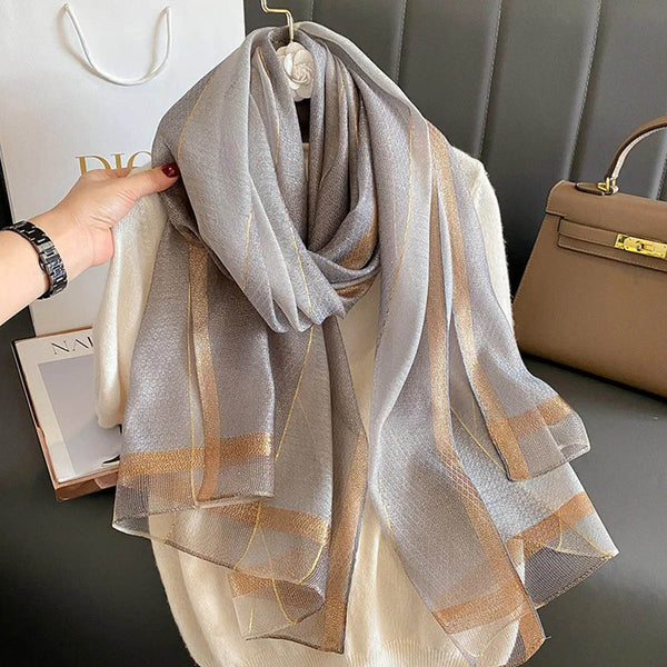 Sheen Organza Scarves - Ash