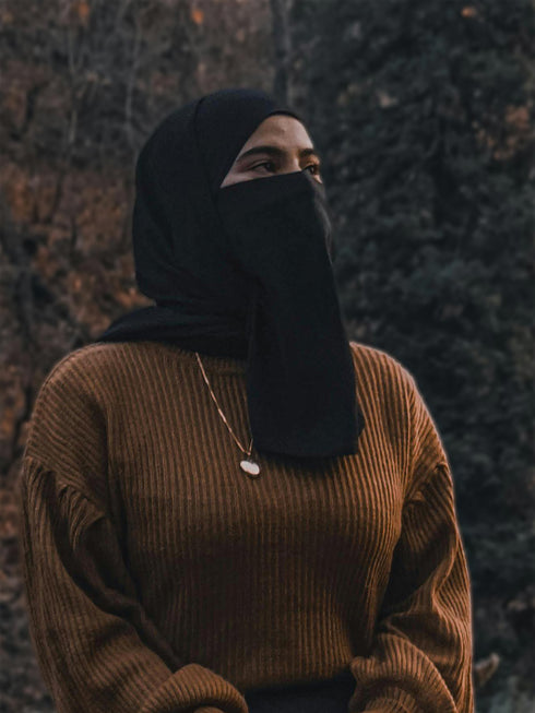 Matching Hijab and Niqab Set