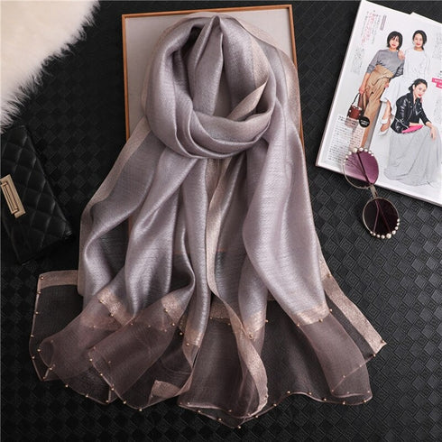 Luxe Pearl Hijabs - Ash