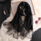 Luxe Pearl Hijabs - Black