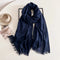 Cozy Cotton Hijabs - Navy Blue