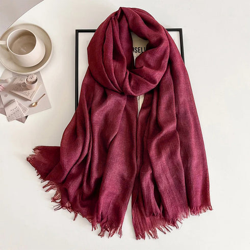 Cozy Cotton Hijabs - Maroon