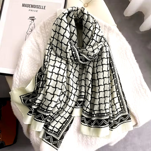 Printed Cashmere Shawl - 05