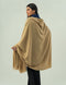 Woolen Cashmere Shawl - Tan Brown